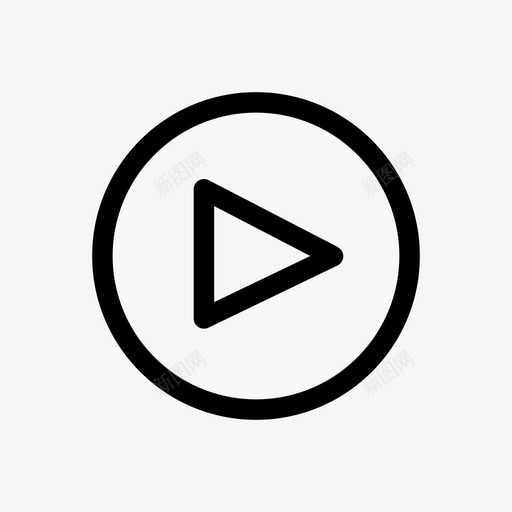 播放电影游戏图标svg_新图网 https://ixintu.com 多媒体 按钮 播放 游戏 电影