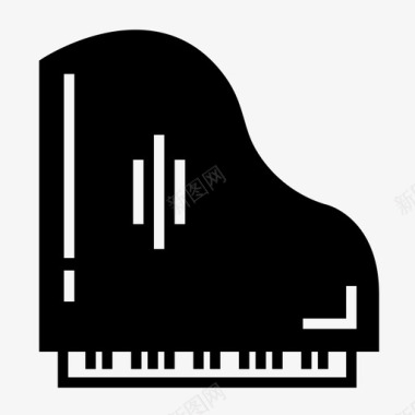 钢琴音乐会钢琴大钢琴图标图标