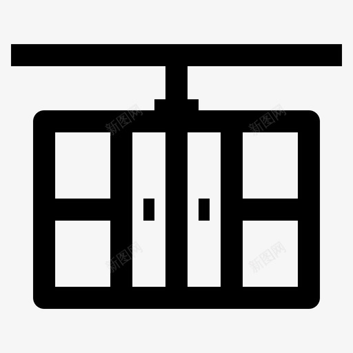 缆车运输工具车辆图标svg_新图网 https://ixintu.com 缆车 车辆 运输工具