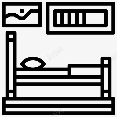 床家具旅社图标图标