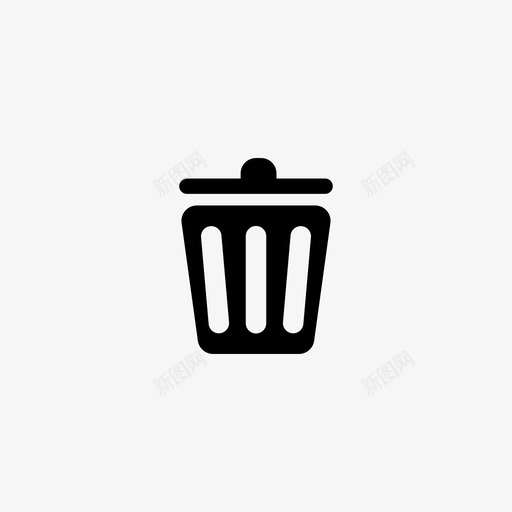 垃圾桶篮子清洁图标svg_新图网 https://ixintu.com 删除 垃圾桶 清洁 篮子