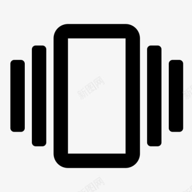 振动多媒体资料iphone图标图标