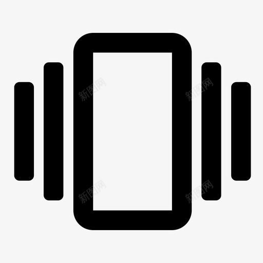 振动多媒体资料iphone图标svg_新图网 https://ixintu.com iphone 多媒体资料 振动 设置