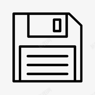 数据存储软盘辅助存储图标图标
