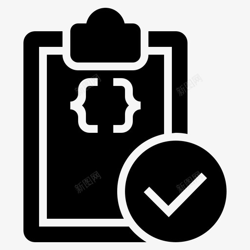 软件质量剪贴板质量控制图标svg_新图网 https://ixintu.com 剪贴板 源代码质量 质量控制 软件质量