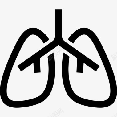 呼吸系统呼吸肺图标图标