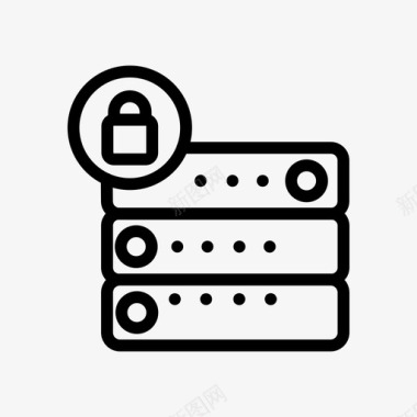 保护锁定网络图标图标