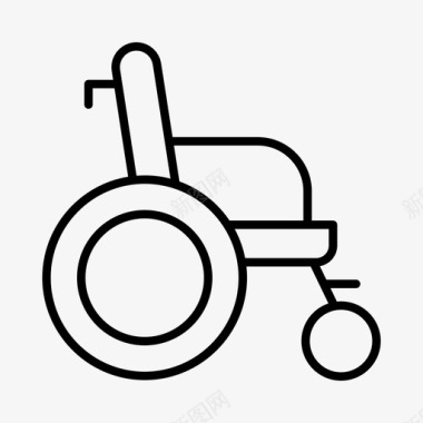 轮椅老年护理医生图标图标