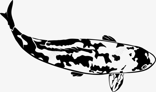 锦鲤鱼动物鳃图标图标