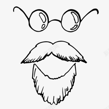 采购产品眼镜和胡子眼镜和胡子男人图标图标