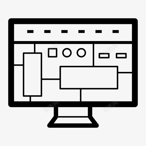 仪表盘分析图形图标svg_新图网 https://ixintu.com 仪表盘 分析 图形 大数据 系统 表示