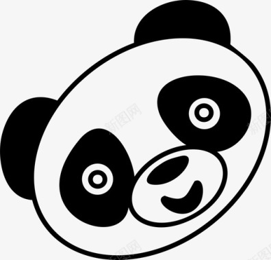 熊猫熊猫可爱熊猫头图标图标