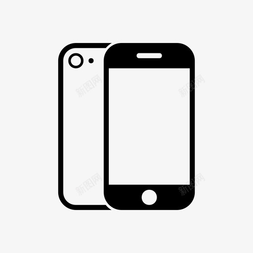 iphonese照相手机移动设备图标svg_新图网 https://ixintu.com iphonese 智能手机 照相手机 移动设备 苹果iphone