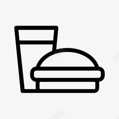 汉堡饮料食物图标图标