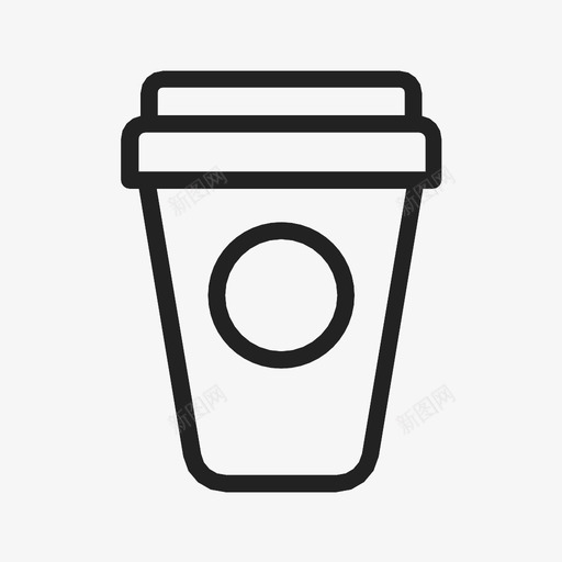外卖杯咖啡饮料图标svg_新图网 https://ixintu.com 咖啡 外卖杯 热的 饮料