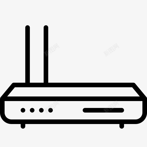 网络路由器连接调制解调器图标svg_新图网 https://ixintu.com 小工具设备 无线 网络路由器 调制解调器 连接