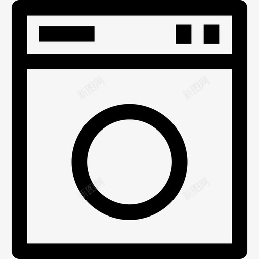 方形洗衣机技术酒店基本套装图标svg_新图网 https://ixintu.com 技术 方形洗衣机 酒店基本套装