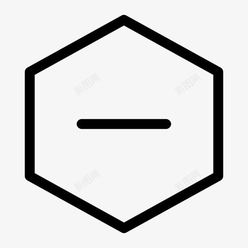 减号删除数学图标svg_新图网 https://ixintu.com 不 减号 删除 数学