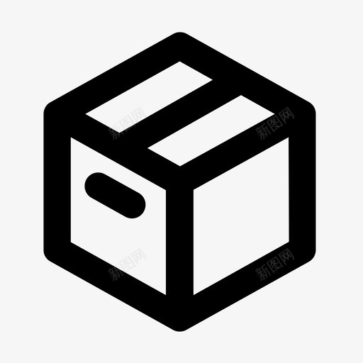 送货箱包装纸盒图标svg_新图网 https://ixintu.com 包装 纸盒 送货箱 金融商务