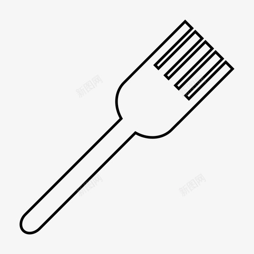 叉子餐叉厨房用具图标svg_新图网 https://ixintu.com 厨房用具 叉子 餐叉