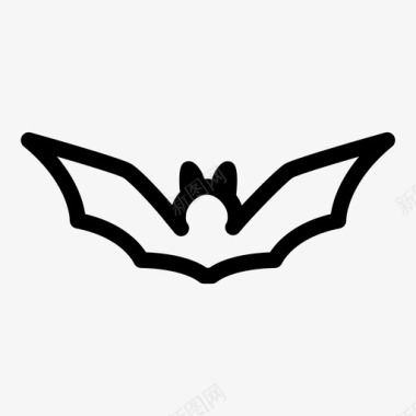 蝙蝠动物黑暗图标图标