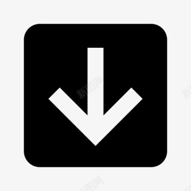 arrow-down-box图标