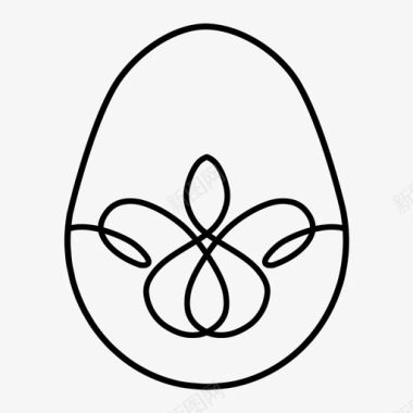 彩蛋复活节花园图标图标