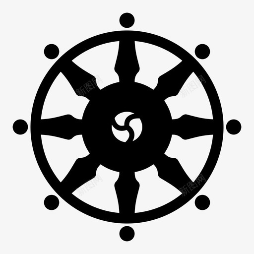 船轮船航海图标svg_新图网 https://ixintu.com 帆船 掌舵 航海 航行 船 船轮