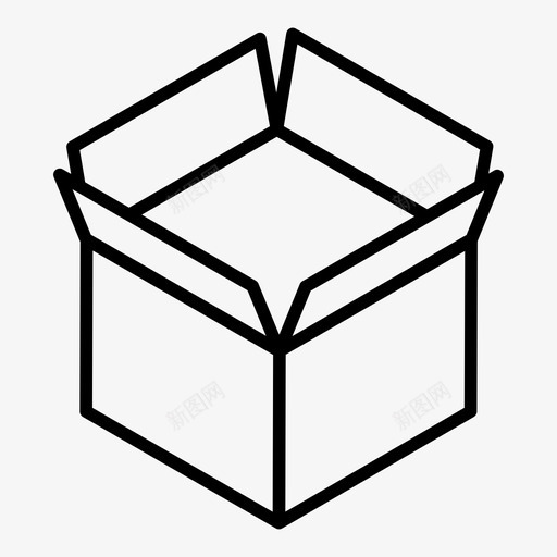 箱子纸板箱交货图标svg_新图网 https://ixintu.com 交货 储存 包装 箱子 纸板箱
