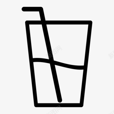 玻璃饮料液体图标图标