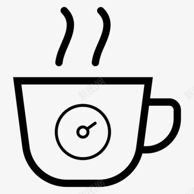 咖啡休息休息时间茶点图标图标