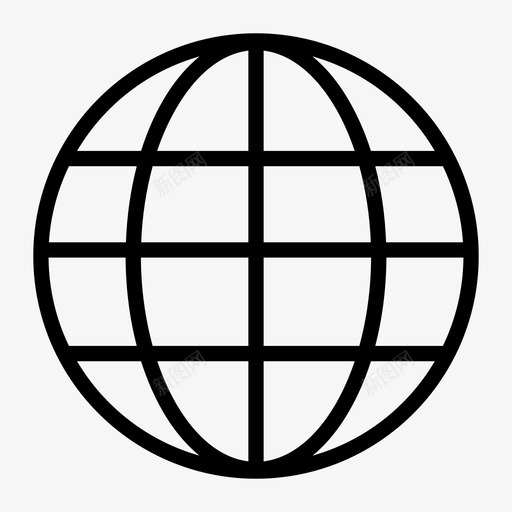 地球全球网站图标svg_新图网 https://ixintu.com 世界 全球 地球 网站