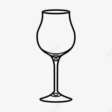 葡萄酒杯酒精波尔多杯图标图标