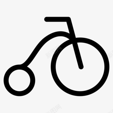 自行车旧的便士的图标图标