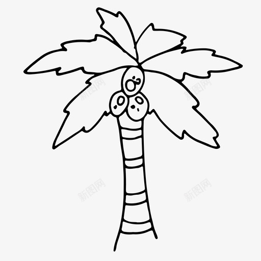 棕榈树叶棕榈树图标svg_新图网 https://ixintu.com 树叶 棕榈 棕榈树 植物 热带 热带植物