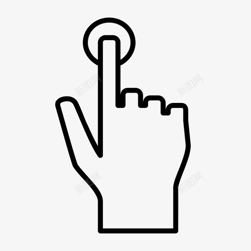 按钮咔嚓声手指图标svg_新图网 https://ixintu.com 咔嚓声 手 手指 按钮