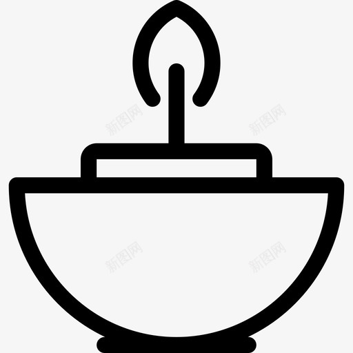 一支蜡烛美容院直系图标svg_新图网 https://ixintu.com 一支蜡烛 直系 美容院