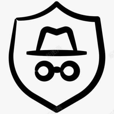 间谍软件盾牌inky安全第6卷图标图标