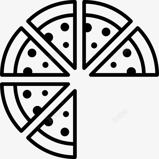 披萨快餐香肠披萨图标svg_新图网 https://ixintu.com 快餐 披萨 披萨切 披萨片 香肠披萨
