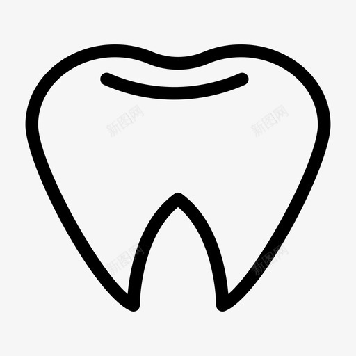 牙齿牙医保健图标svg_新图网 https://ixintu.com 保健 医疗 医疗线图标 口腔 牙医 牙齿