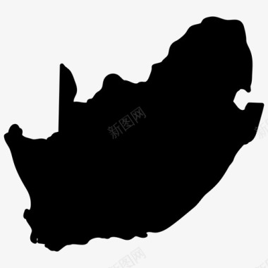 南非地图南非非洲国家地图填充图标图标