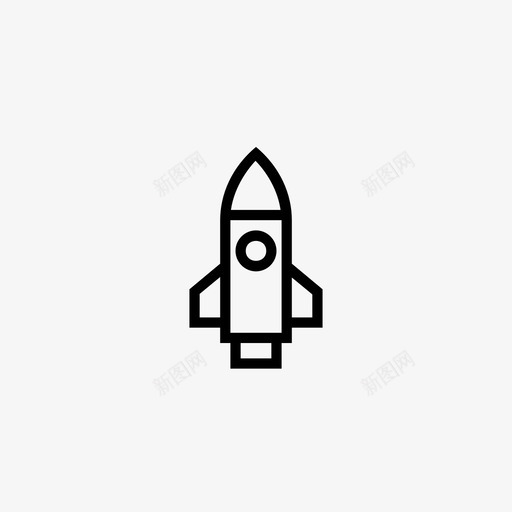 火箭喷气机导弹图标svg_新图网 https://ixintu.com 上升 反应式 喷气机 学院智能插图 导弹 火箭