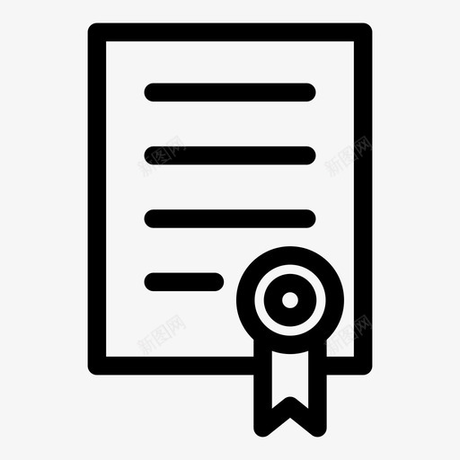 文凭成就奖励图标svg_新图网 https://ixintu.com 奖励 成就 文件 文件pt2 文凭 毕业证书 证书