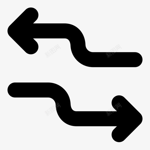 避开箭头方向图标svg_新图网 https://ixintu.com 平行 方向 移动 箭头 避开