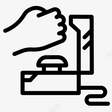 红色按钮侵略总统图标图标