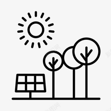 绿色能源环境太阳能图标图标