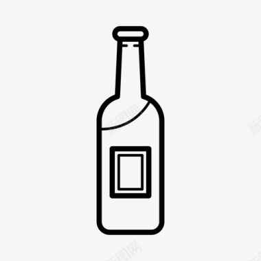 饮料瓶子烈酒图标图标