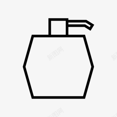 喷雾器瓶子容器图标图标