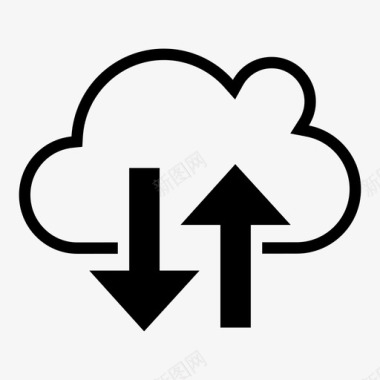 云传输交换同步图标图标