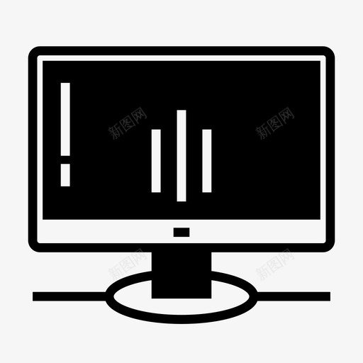 显示器计算机计算机显示器图标svg_新图网 https://ixintu.com 屏幕 显示器 桌面 桌面显示器 游戏字形图标 计算机 计算机显示器